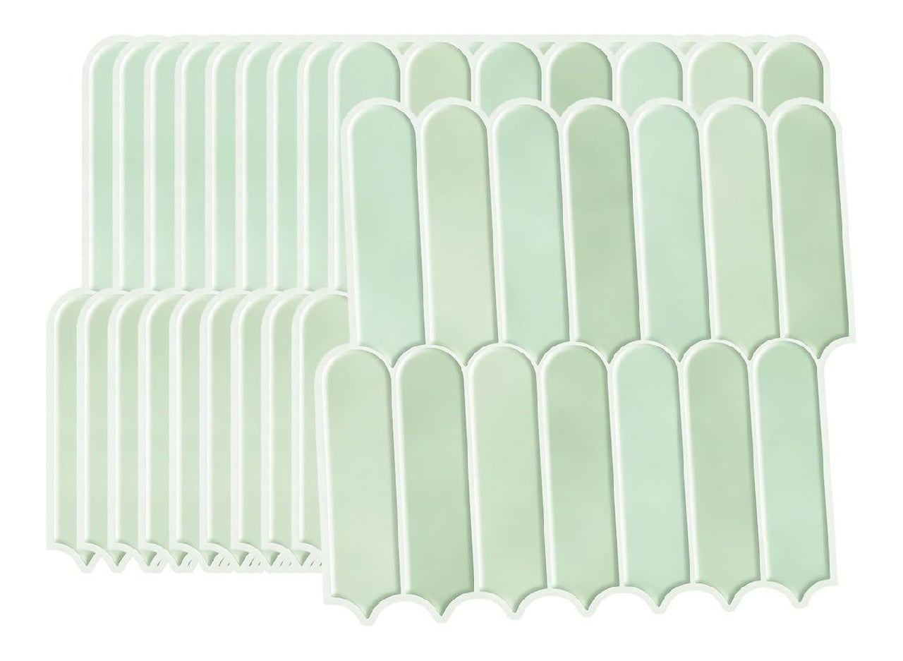 Pour 3D Autocollants Carrelage De Cuisine Aqua 10 Pieces Revetement Mural De Cuisine Autocollant Carrelage Mural Autocollant 305 ¡Á 305 Cm Vert