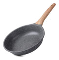 a ZUOFENG Poele Frire Antiadhesive 20CM Casseroles en Pierre Revetement de Granit Poele a Omelette Casseroles Gris 20CM