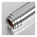 Papier Peint LaCheery Autocollant 90cm x 400cm Argente Film Adhesif pour Meuble Revetement Plan De Travail Adhesif destine a Cuisine Refrigerateur Vinyle Effet Metal Resistant a l'Eau Sticker Frigo