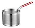vapeur et Cuiseur panier a pates destine a faire bouillir passoire en maille d'acier inoxydable avec poignee amovible convient destine a diverses casseroles et methodes de cuisson 03