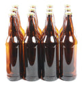 Bouteilles du biere en verre brun avec bouchon dores Paquet de 12 Homebrew 650 ml