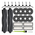 Prime L10 / L10s Pro Gen 3 Accessoires pour Dreame L10s Plus/L10s Pro Gen 2 Pieces Rechange destine a Dreame L10s Ultra /Xiaomi X20 Plus Kit 2 Brosse Principale 8 Chiffons 4 Filtres 8 Brosse Laterale