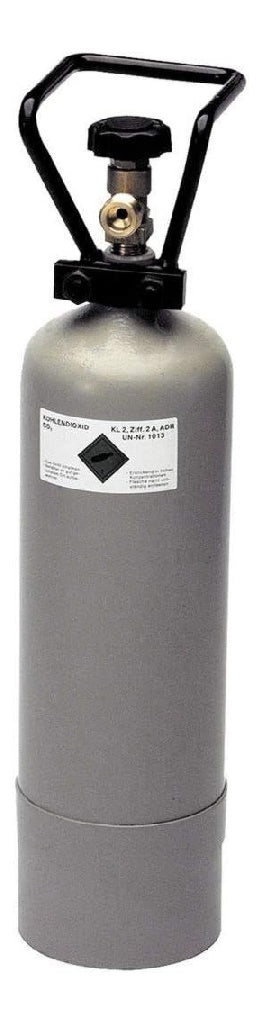 M S Bouteille de CO2 20 kg Gris Acier inoxydable Cylindre de CO2 Soda Maker