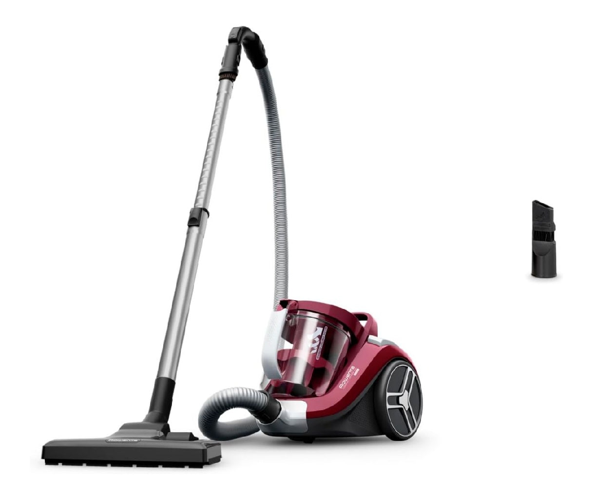 Power Compact Rowenta XXL Aspirateur sans Sac 25 L Bordeaux Aspirateur sans sac performant et discret Technologie cyclonique Filtration 9998 Nettoyage efficace toute maison