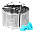 Diviseurs cuiseur destine a a pates dans acier inoxydable faitesles jouer naturel et professionnel possedant nos paniers de separation pratiques pour la pate